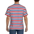 thumbnail image 3 of Bixox Men's Stars And Stripes Printed Short Sleeve Skinny Athletic T-Shirt, 3 of 6