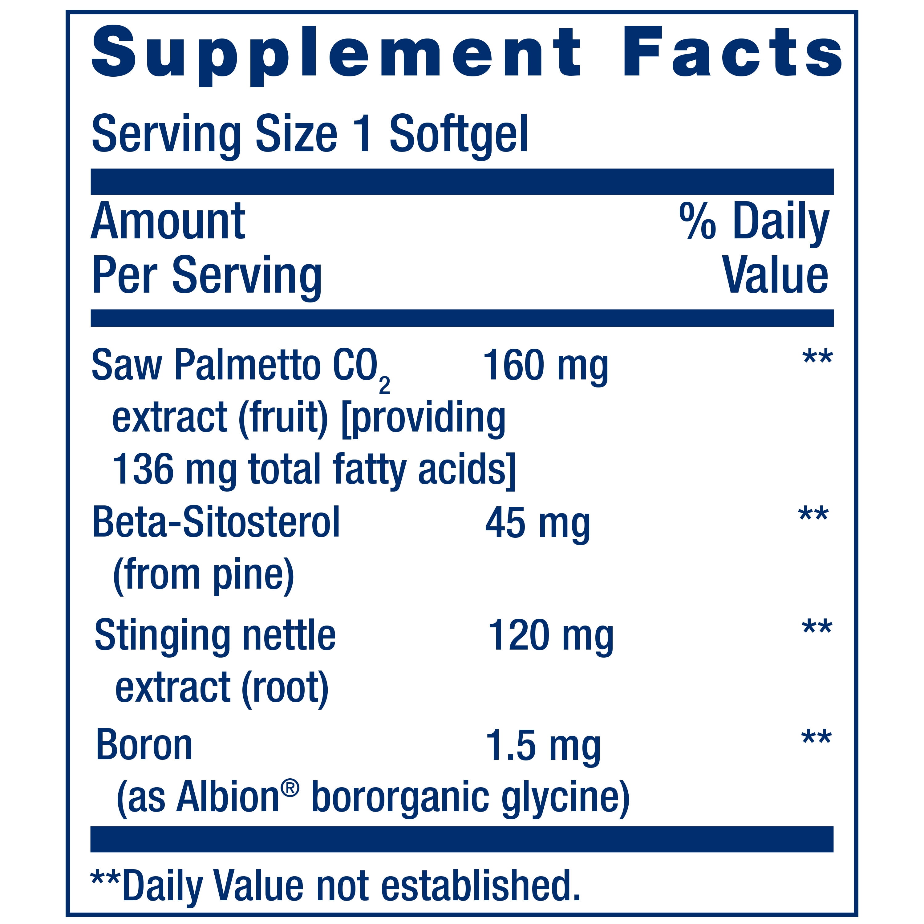 Life Extension PalmettoGuard® Saw Palmetto, Nettle Root and Beta-Sitosterol - Supports Healthy Prostate Function & Hormone Metabolism - Gluten-Free, Non GMO - 60 Softgels