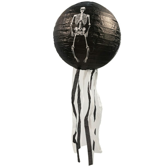 Flmtop Halloween Decoration Horror Skull Head Spider Pumpkin DIY Paper Hanging Lantern