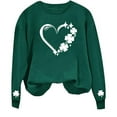 thumbnail image 7 of SXcggal St Patricks Day Sweatshirt Girl 2025 St Patrick'S Day Print Pullover Sweatshirts Crewneck Shirts Long Sleeve Outfits Leisure Fashionable Handsome Baby Tops, 7 of 7