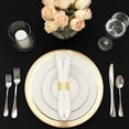thumbnail image 4 of 13" Plastic Charger Plate - E - 24 Pack - Gold, 4 of 5