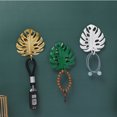 thumbnail image 5 of WREESH Creative Metal Leaf Hook Cloakroom Entrance Key Rack Without Mark And Nail, 5 of 5
