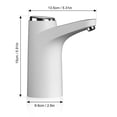 thumbnail image 2 of Bomba Agua Botella Cuantitativa Recargable Inteligente Sin Ruido con Cable USB Ideal Para Hogar Oficina o Uso Exterior Color Blanco, 2 of 5