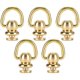 thumbnail image 1 of Remaches de latón 5 juegos D-Ring Nail Chicago Perno y tornillo de metal para cuero Craft Perfume Bell Gold, 10x6mm TUNC Sencillez, 1 of 5