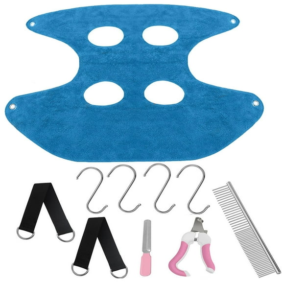Multi Functional Grooming Hammock Harness Restraint Bag Hanging Harness Cat Nail s Pet Comb Breathable for Claw Care Kitty Bathing S