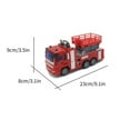 thumbnail image 4 of Dengmore Fire Truck Toy RC Truck 4Ch Remote Control Truck Fire Engine Vehicles Toy Gift, 4 of 7