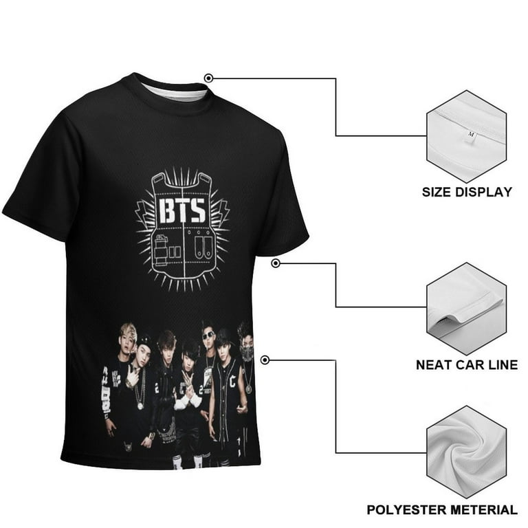 Korea BTS T Shirt. Novelty Kids T-Shirts. Round Neck