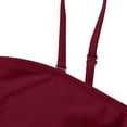thumbnail image 6 of MGDXOX Women's Tankini Swimsuits Two Piece Bathing Suits Wrap Strapless Tankini Tops Bandeau Bathing Suit Blouson Swimsuit Wine XXXXL, 6 of 6