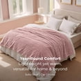 thumbnail image 4 of Manta Bedsure tamaño king, 274 x 229 cm, color rosa supersuave, 4 of 8
