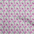 thumbnail image 1 of oneOone Rayon Pink Fabric Floral Fabric For Sewing Printed Craft Fabric By The Yard 56 Inch Wide, 1 of 5
