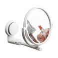 thumbnail image 2 of Meggemo No Drill Foldable Makeup Mirror Wall Mounted Space Saving Design 360 Degree Rotation Perfect For Bathroom Bedroom Vanity Home Use, 2 of 7