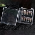 thumbnail image 3 of UDIYO Nail Storage Box Transparent Large Capacity High Durability Round Edge Wide Application Store Nails PS Material Clear Storage Box Nail Art Container for Nail Salon, 3 of 7