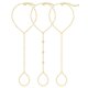 thumbnail image 1 of Set de pulseras 17 MILE chapadas en oro de 14K, ajustables, 3 piezas, 1 of 9