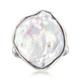 thumbnail image 2 of Ross-Simons 20x16mm Cultured Keshi Pearl Ring in Sterling Silver, Women's, Adult, 2 of 7