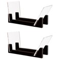 thumbnail image 1 of 2X Vinyl Record Storage -Vinyl LP Record Rack 13.7 Inches Long -Vinyl Record Holders (Black), 1 of 8