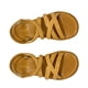 thumbnail image 4 of Sandalias con suela de tendón Sandalias de playa de verano Sandalias planas informales suaves con correa elástica para mujer Marrón 38 Tamaño, 4 of 8