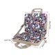 thumbnail image 2 of Children Outdoor Folding Chair Cushion Portable Stadium Cushion Thick Floral Foldable Stadium Chair for Fishing Camping Violet 26s, 2 of 5