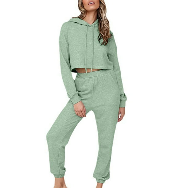 Chándal para Mujer,Sudadera con Capucha y Cordón, Chándal Largo