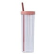 thumbnail image 2 of UDIYO 700ml Plastic Cups with Lids and Straws - Cups with Lids and Straws Bulk, Reusable Cups with Lids and Straws for Adults Kid Women Party, Cute Cold Cups for Iced Coffee, 2 of 8