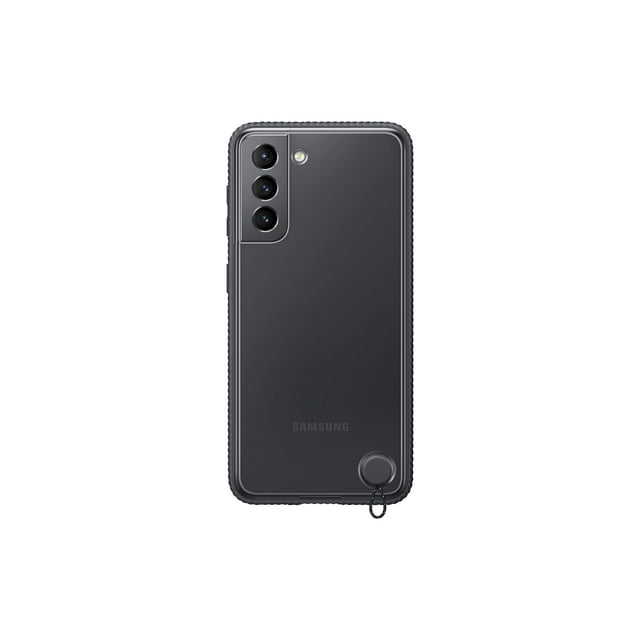 Funda para teléfono celular Samsung Galaxy S21, color negro transparente