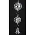 thumbnail image 3 of 5" Seasons of Elegance Mirror Disco Balls with Bell Christmas Ornament, 3 of 3