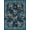 Blue Teal Gold, Pattern 1, variant on ODIKA Rig Print Jungle Wildlife Foliage Border Dinosaur Moth Whimsical Flowing Dynamic Pet Friendly & Kids Safe for Bedroom, Bedside, Nursery