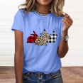 thumbnail image 1 of WAIIMAK Womens Tops Short-Sleeved Round Neck T-Shirt Cute Printed Tees Spring/Summer Basic Blouse, 1 of 5