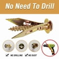 thumbnail image 3 of 100Pcs Upgraded Self-Drilling Wall Anchor Screws, Premium Drywall Anchor and Screw Set for Easy Application, 3 of 6
