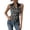 a-121Black27, variant on Womens Sleeveless Lapel V Neck Striped Wrap Waist Tie Slim Waistcoat Tops Elegant Office Fitted Casual Vest Shirts For Ladies Classic Top Black S