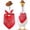 Nre--E, variant on Cool Cowboy Porch Goose Outfits for 23"/ 17'' Lawn Cement Goose Statue Clothes Cowboy Hat with Scarf Garden Decor