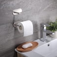 thumbnail image 4 of Toilet Paper Holder - Self Adhesive Toilet Roll Holder 2-Pack Stick on Wall for Bathroom and Kitchen. SUS 304 Stainless Steel Brushed, 4 of 5