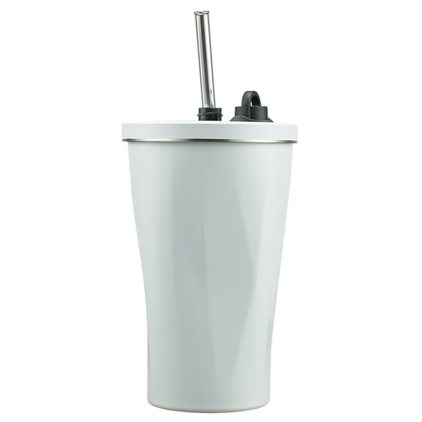 Frasco 600ML Térmica a Prueba Fugas FLhrweasw para Fitness para Coche blanco
