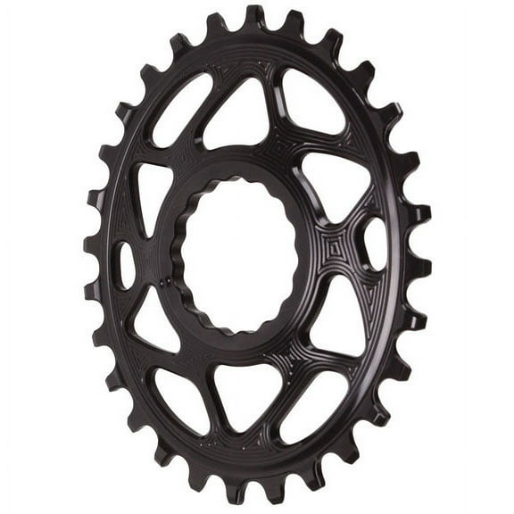 absoluteBLACK Oval Narrow-Wide Direct Mount Chainring - 28t CINCH Direct Mount 3mm Offset BLK
