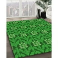 thumbnail image 3 of Ahgly Tapis Rectangulaire Lavable en Machine Vert Transitionnel, 2 Pieds x 3 Pieds, 3 of 7