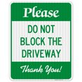 thumbnail image 1 of Do Not Block The Driveway Sign,, 1 of 8