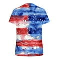 thumbnail image 5 of GaThRRgYP Womens Tops Clearance under $5,Women's Casual Independence Day Printing Round-Neck Short Sleeve T-Shirt Blouse Tops Multicolor M, 5 of 5