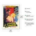 thumbnail image 2 of The Lady From Shanghai (La Signora Di Shanghai) Starring Rita Hayworth - Vintage Italian Film Movie Poster by Anselmo Ballester c.1947 - Master Art Print 10in x 14in, 2 of 4