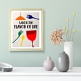 thumbnail image 2 of Designs ByLITA Savor The Flavor of Life, 8 x 10 Wooden Wall Print Inspirational (Framed) | Retro Kitchen Decoration, 2 of 5