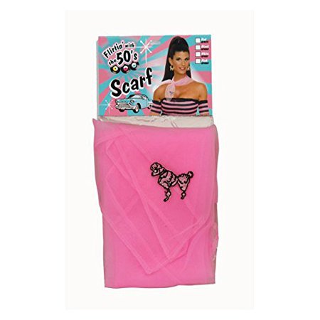 Best 50s Poodle Scarf Halloween Accessory, Pink deal