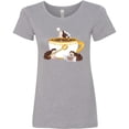 thumbnail image 3 of Inktastic Cute Hot Chocolate Hedgehogs Women's T-Shirt, 3 of 5