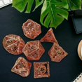 thumbnail image 4 of 7x Brass DND Dice D&D Dice Set Entertainment Dice for RPG MTG --, 4 of 5