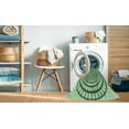 thumbnail image 2 of Ahgly Company Machine Washable Indoor Round Transitional Mint Green Area Rugs, 7' Round, 2 of 7