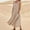 Khaki, variant on Women's Cotton and Linen Dress Plus Size Sleeveless Tank Dress Solid Casual Loose Maxi Long Flowy Dresses with Pockets
