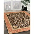 thumbnail image 3 of Ahgly Company Machine Washable Indoor Round Traditional Sand Brown Area Rugs, 4' Round, 3 of 7
