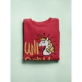 thumbnail image 3 of Awesome Unicorn Sweatshirt Women -Image by Shutterstock, Female XX-Large, 3 of 4