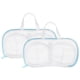 thumbnail image 1 of 2 Uds Sujetador Bolsa Lavado, 11.8 x 6.7 Pulgadas Rectángulo Malla Bolsas Lavandería para Lavar Máquina Lavado Delicado, Calcetín, Ropa Interior, Azul, 1 of 7