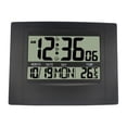 thumbnail image 4 of Reloj despertador digital, pantalla , moderno, fácil instalación, silencioso, reloj de pared digital para el hogar, sala de estar, oficina, mesa, Negro, 4 of 8