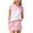 Pink, variant on CYRBOKO Girls Outfit Sets, Short Sleeve Casual Cotton Summer T-Shirts and Shorts Purple Size 10-12 T