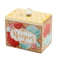 The Pioneer Woman Blossom Jubilee 6.2inch Wood Recipe Container Box