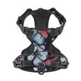 thumbnail image 4 of Picia Flowers ad Butterflies No-Pull Dog Harness Reflective Front Clip Vest with Handle,Step-in Air Dog Harness,Adjustable 2 Metal Rings 4 Buckles,Easy to Put on & Take Off Large, 4 of 9